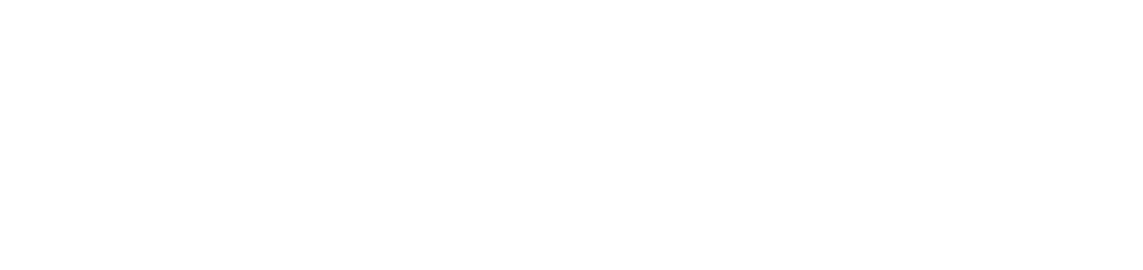 I Am Theta Made long horizontal logo in white